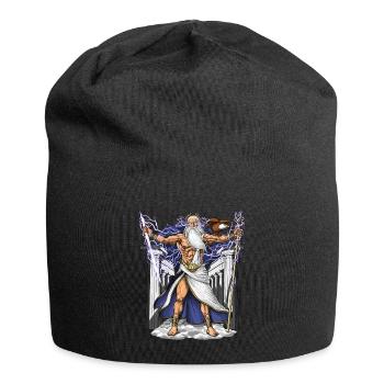 Griechischer Gott Zeus - Jersey-Beanie - Schwarz - Vorne