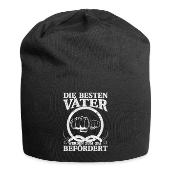 Vater Dad die besten Väter werden Opa - Jersey-Beanie - Schwarz - Vorne