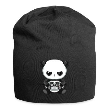 Zocken Gaming Panda - Jersey Beanie - black - Front