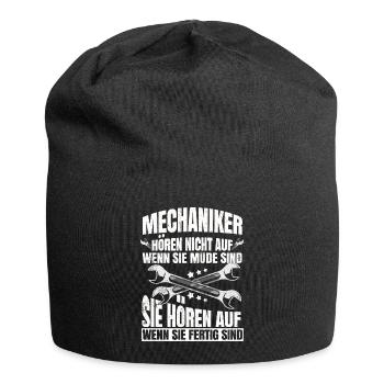 Mechaniker - Jersey-Beanie - Schwarz - Vorne