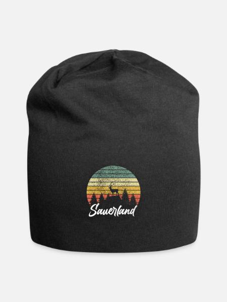 Sauerland Sauerländer Nordrhein-Westfalen Geschenk - Jersey-Beanie - Schwarz