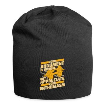 Lustiges Personal Trainer Fitnesstrainer Geschenk - Jersey-Beanie - Schwarz - Vorne