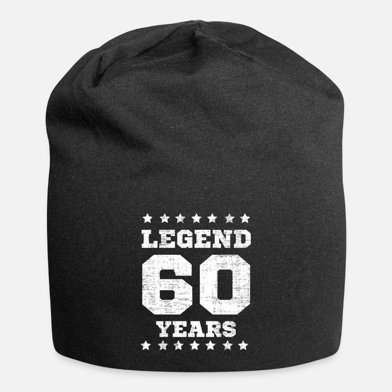 60e anniversaire 60 ans 1961 cadeau - Bonnet en jersey - noir