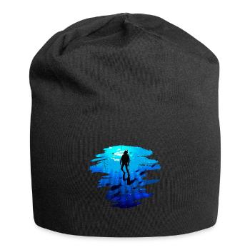 Plongeur cadeau mer Scuba Diving Eau Apnée - Bonnet en jersey - noir - Devant