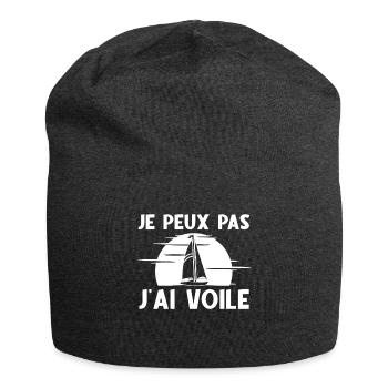 Je Peux Pas J'Ai Voile - Bonnet en jersey - charbon - Devant