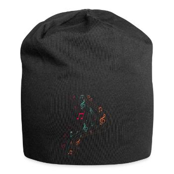 Musique vintage symbole - Bonnet en jersey - noir - Devant