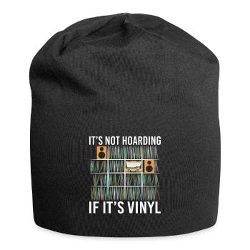 It's Not Hoarding If It's Vinyl Vintage Records - Jersey-Beanie - Schwarz - Vorne