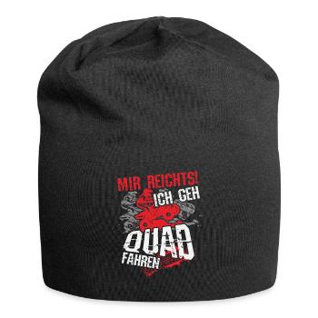 Quad Fahrer Motiv, Geschenk, Lustiger Spruch, Mann - Jersey-Beanie - Schwarz - Vorne