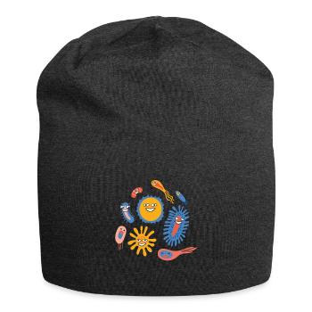 Funny Bacteria Chemistry Microbiology - Jersey Beanie - charcoal grey - Front