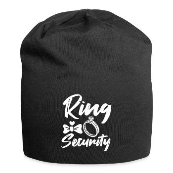 Funny Wedding Ring Security Bearer Outfit - Bonnet en jersey - noir - Devant