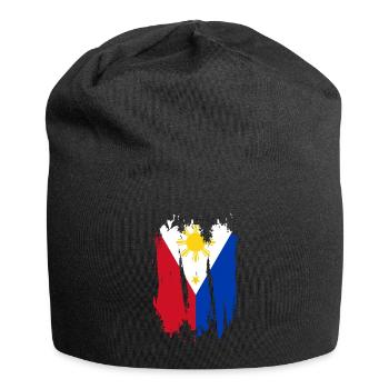 Philippinen - Jersey-Beanie - Schwarz - Vorne