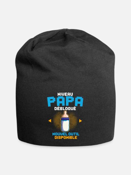 Niveau Papa Annonce Grossesse Futur Père Gamer - Bonnet en jersey - noir
