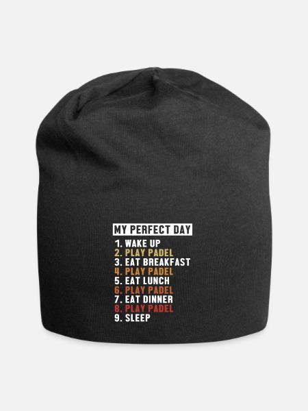 Padel Perfect Day Paddle Tennis Paddleball Padel - Jersey-Beanie - Schwarz