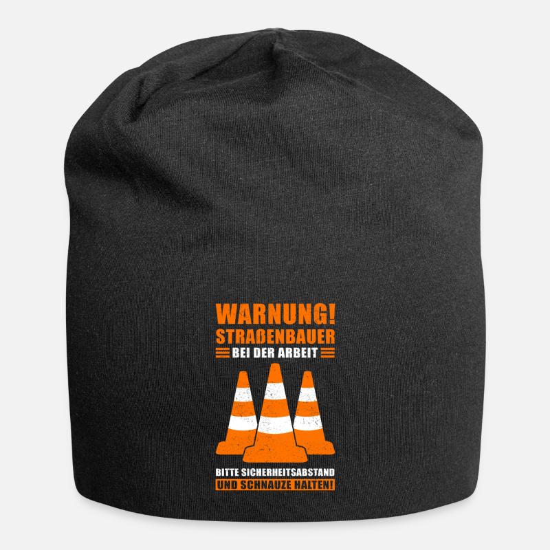 Straßenbauer Straßenbau Straßenmeisterei Geschenk - Jersey-Beanie - Schwarz