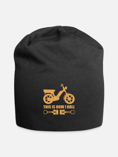 Mobylettes mobylettes | Mobylette Mobylette Cyclomoteur cadeau - Bonnet en jersey - noir