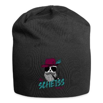 Boarischer Lausbua dialekt grantler - Jersey-Beanie - Schwarz - Vorne
