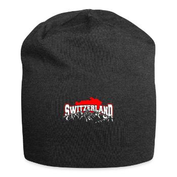 Schweiz Tshirt Flagge Switzerland Zürich Bern - Jersey-Beanie - Anthrazit - Vorne