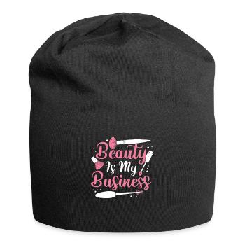 Beautician Job Profession Makeup Artist Gift - Jersey Beanie - black - Front