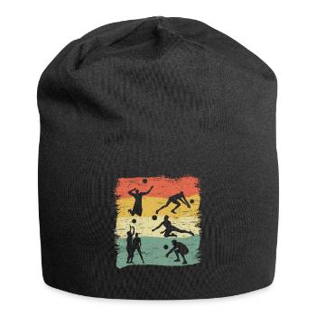 Volleyball Beach Volleyball Volleyball Volleyball Players - Jersey Beanie - black - Front