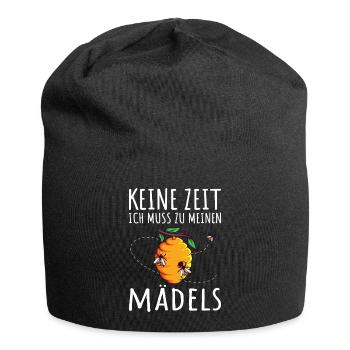 Bienen Honig Imker Bienenzüchter Bienenstock Waben - Jersey-Beanie - Schwarz - Vorne