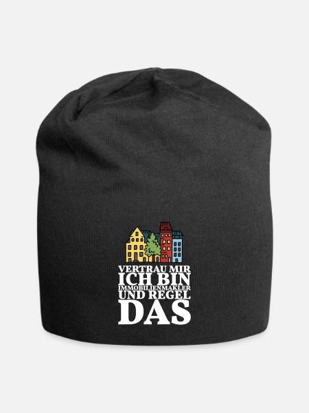 Der Immobilienmakler regelt das - Jersey-Beanie - Schwarz
