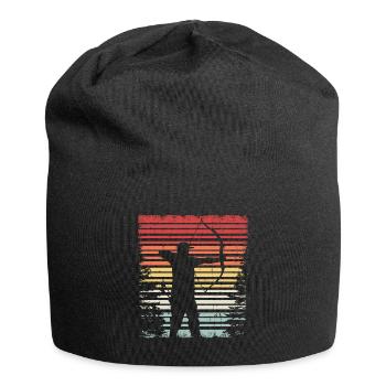 Archery Archer vintage motif - Jersey Beanie - black - Front