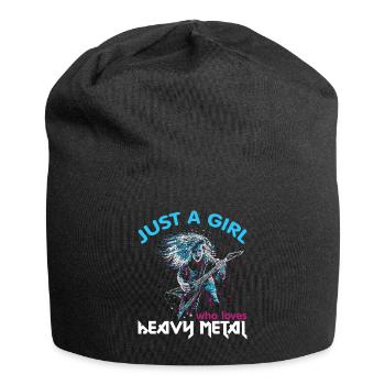 Heavy Metal fille fille metal musique de musique - Bonnet en jersey - noir - Devant