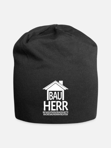 Bauherr Hausbau Baustelle - Jersey-Beanie - Schwarz