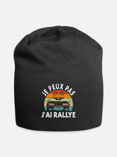 Je Peux Pas J'Ai Rallye - Bonnet en jersey - noir