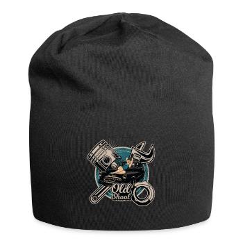 Pin Up Rockabilly Old School Auto LKW Mechaniker - Jersey-Beanie - Schwarz - Vorne