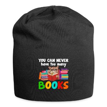 You Can Never Have Too Many Books Reading - Bonnet en jersey - noir - Devant