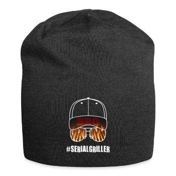 Serial Griller Grilling BBQ - Jersey Beanie - charcoal grey - Front