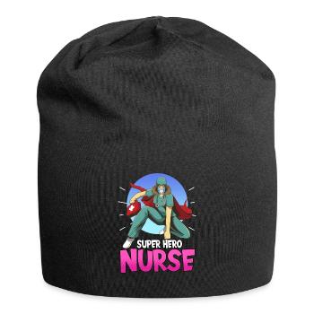Nurse Care Health Doctor Saying - Jersey Beanie - black - Front