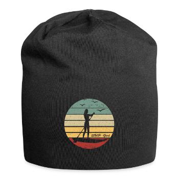 Stand Up Paddleboarding - SUP Girl Sunset - Bonnet en jersey - noir - Devant