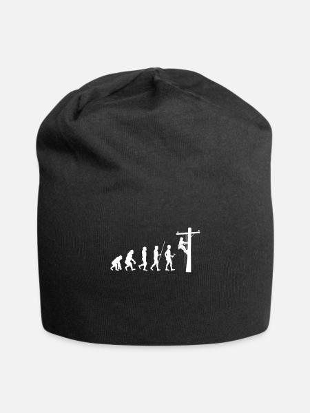 Elektriker Strom Handwerker Geschenk Volt Watt - Jersey-Beanie - Schwarz