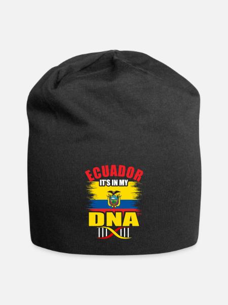 Équateur - Bonnet en jersey - noir