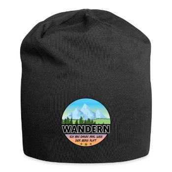 Ich bin dann mal weg, der Berg ruft - Jersey-Beanie - Schwarz - Vorne