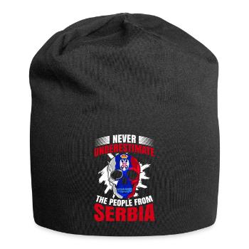 Serbie Tshirt Yougoslavie Belgrade Tito cadeau - Bonnet en jersey - noir - Devant