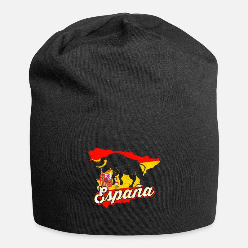 Espagne - Bonnet en jersey - noir