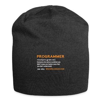 Programmer sind Zauberer - Jersey-Beanie - Anthrazit - Vorne