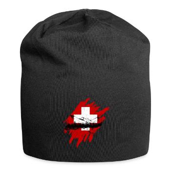 Suisse - Bonnet en jersey - noir - Devant