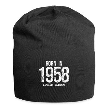 63RD BIRTHDAY - BORN IN 1958 LIMITED EDITION - Jersey Beanie - black - Front