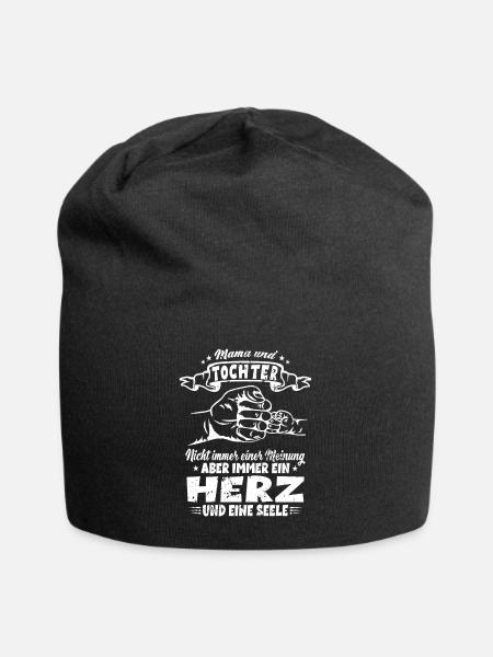 Mama und Tochter Beste Mutter Muttertag Geschenk - Jersey-Beanie - Schwarz