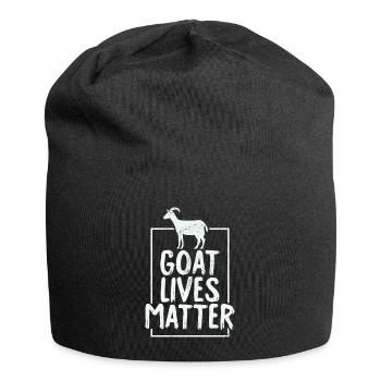 Goat Lives Matter - Bonnet en jersey - noir - Devant