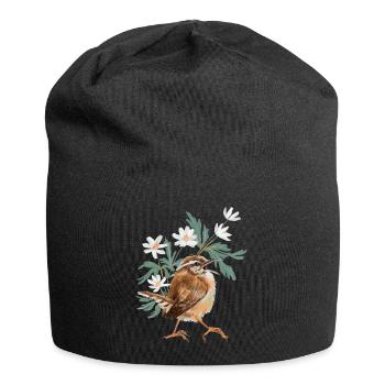 Le roi de clôture et la grenouille brouillonne - Bonnet en jersey - noir - Devant
