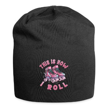 Roller Patinage, patin à roulettes, filles, enfants - Bonnet en jersey - noir - Devant