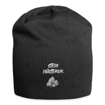 Stein Flüsterer - Jersey-Beanie - Schwarz - Vorne