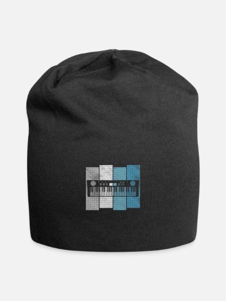 Clavier vintage - Keyboarders Cadeau - Bonnet en jersey - noir