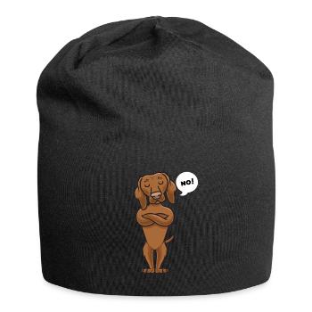 Sturer Magyar Vizsla Hund lustig - Jersey-Beanie - Schwarz - Vorne