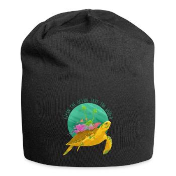 Animal mer Ocean Fish - Bonnet en jersey - noir - Devant